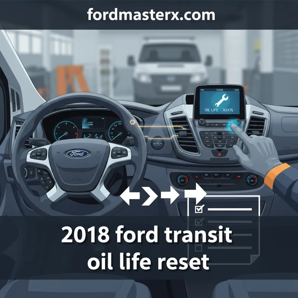 2018 ford transit oil life reset