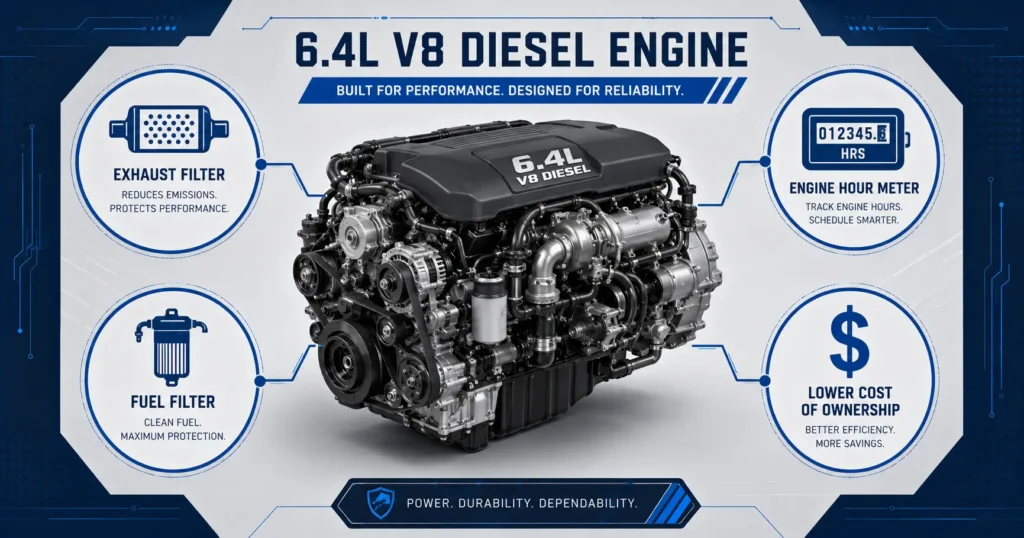 Four-point diagnostic condition map for the 6.4L Power Stroke