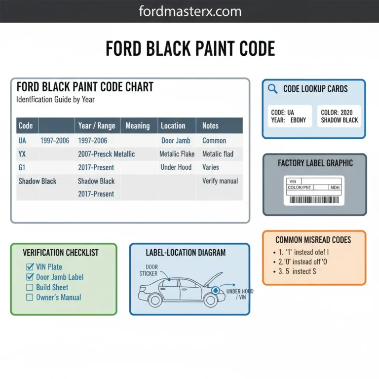 Ford Black Code Chart By Year: Identification Guide