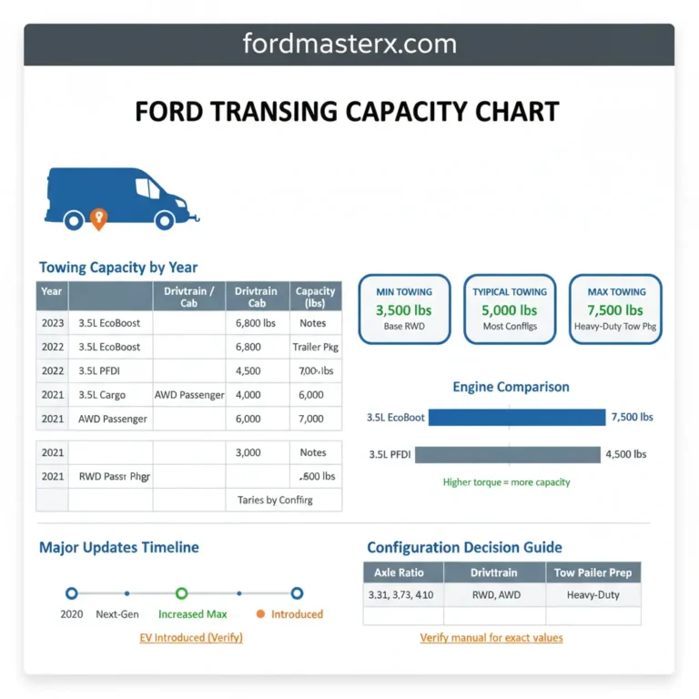 Ford Transit Towing Capacity Chart By Year