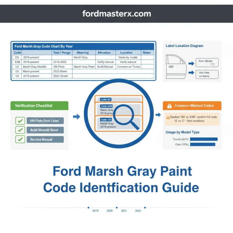 Ford Marsh Gray Code Chart By Year: Identification Guide
