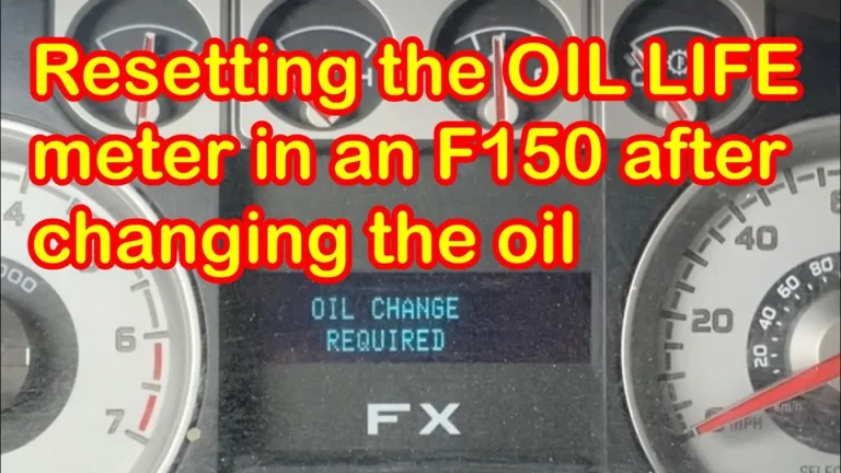 2010 Ford F150 Oil Reset: All Models Step-By-Step Guide 2026