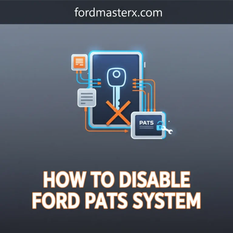 How To Disable Ford Pats System: Step-By-Step Guide 2026