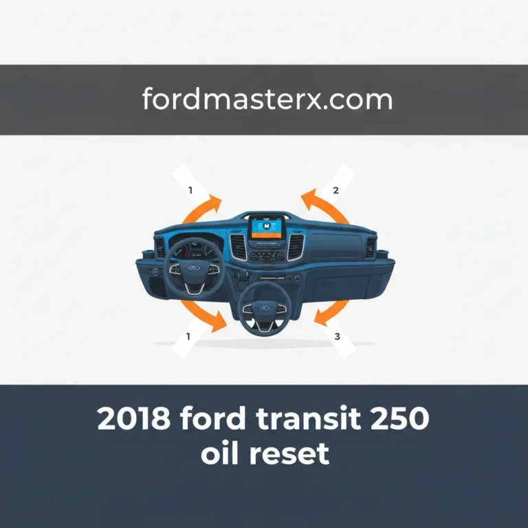 2018 Ford Transit 250 Oil Reset: All Models Step-By-Step Guide 2026