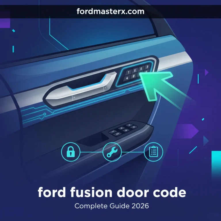 Ford Fusion Door Code: Complete Guide 2026
