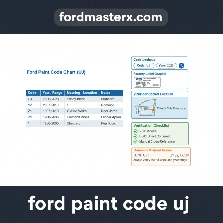 Ford Code Chart By Year: Identification Guide