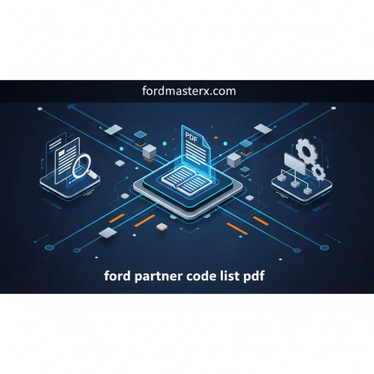 Ford Partner Code List Pdf: Best Options Guide 2026