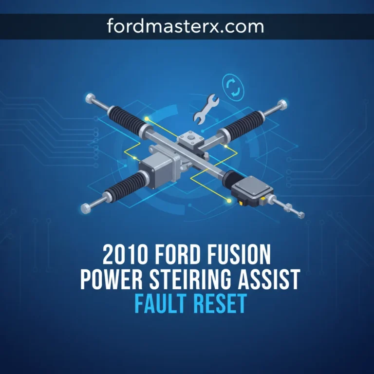 2010 Ford Fusion Power Steering Assist Fault Reset: All Models Step-By-Step Guide 2026