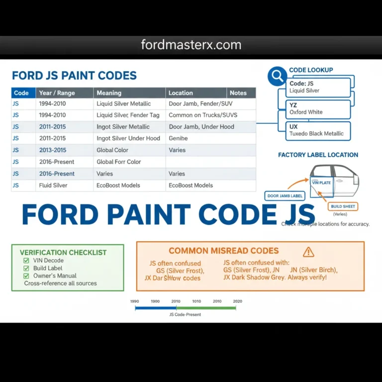 Ford Code Chart By Year: Identification Guide