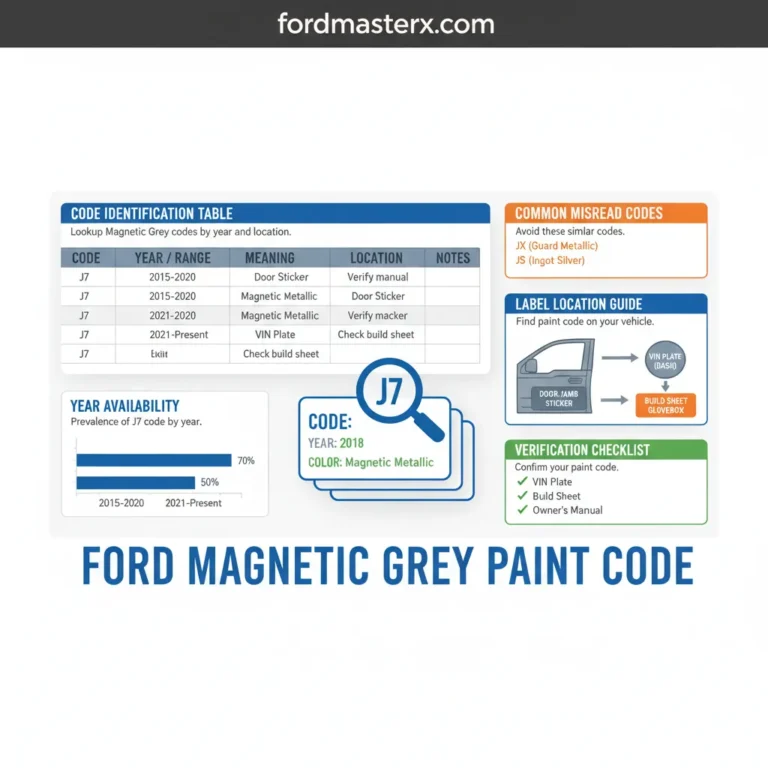 Ford Magnetic Grey Code Chart By Year: Identification Guide