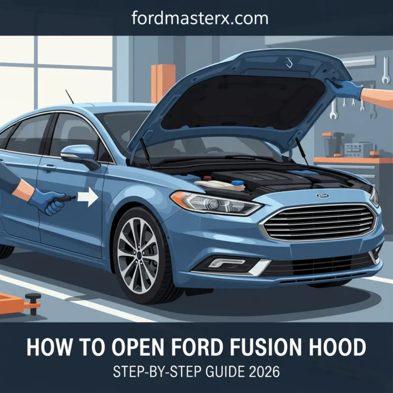 How To Open Ford Fusion Hood: Step-By-Step Guide 2026