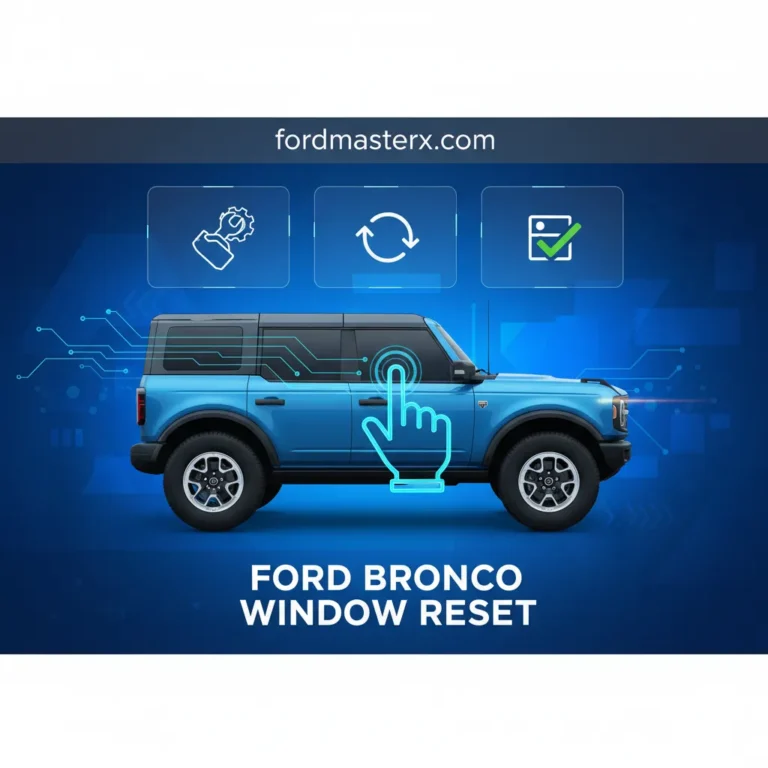 Ford Bronco Window Reset: All Models Step-By-Step Guide 2026