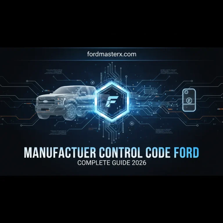 Manufacturer Control Code Ford: Complete Guide 2026