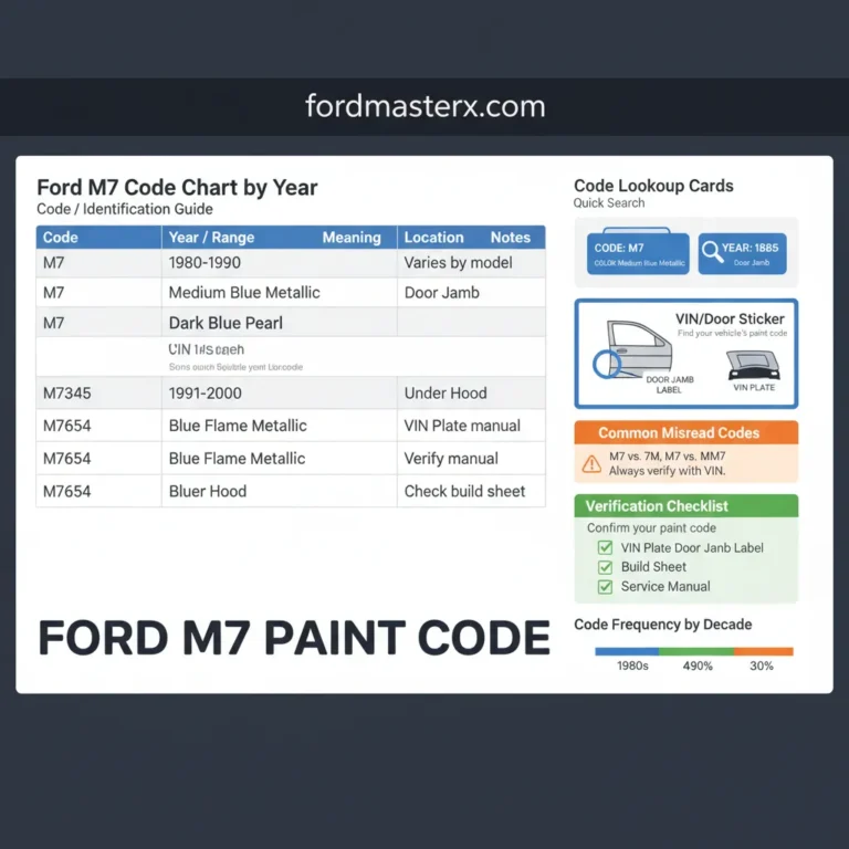 Ford M7 Code Chart By Year: Identification Guide