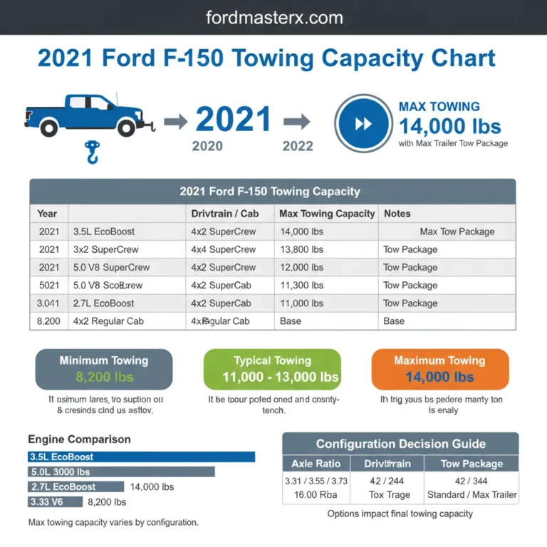 2021 Ford F-150 Towing Capacity Chart By Year: 2021