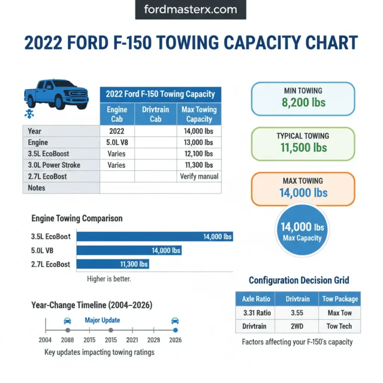 2022 Ford F-150 Towing Capacity Chart By Year (2004–2026): 2022
