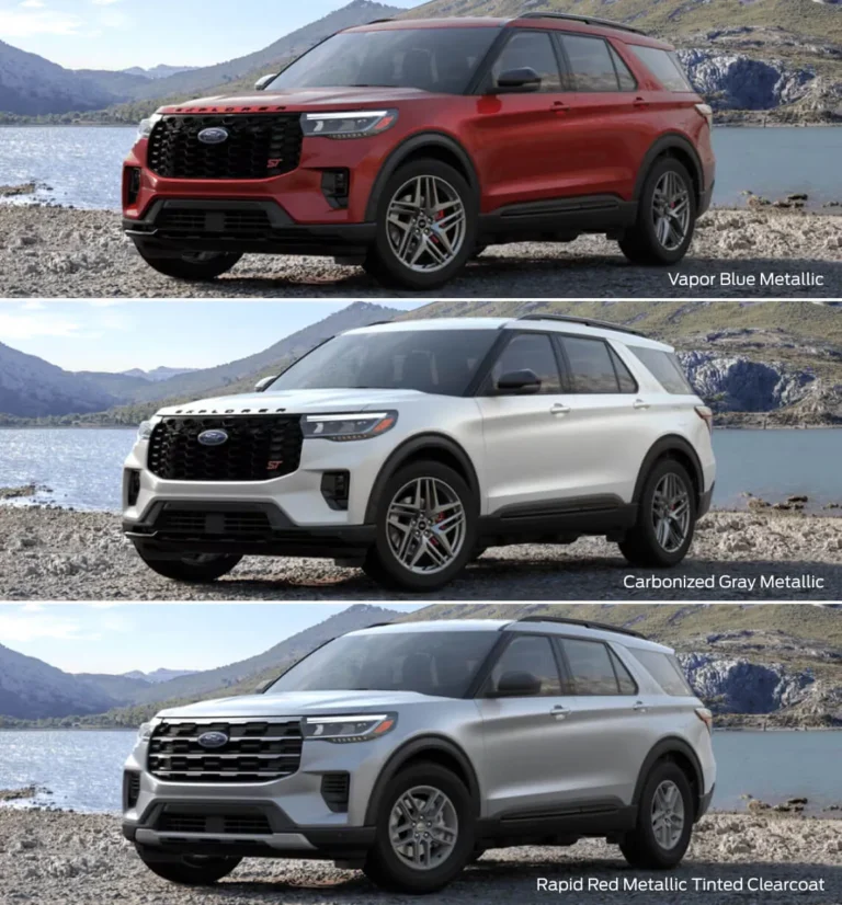 2024 Ford Explorer Colors Specification Chart By Year (2026)