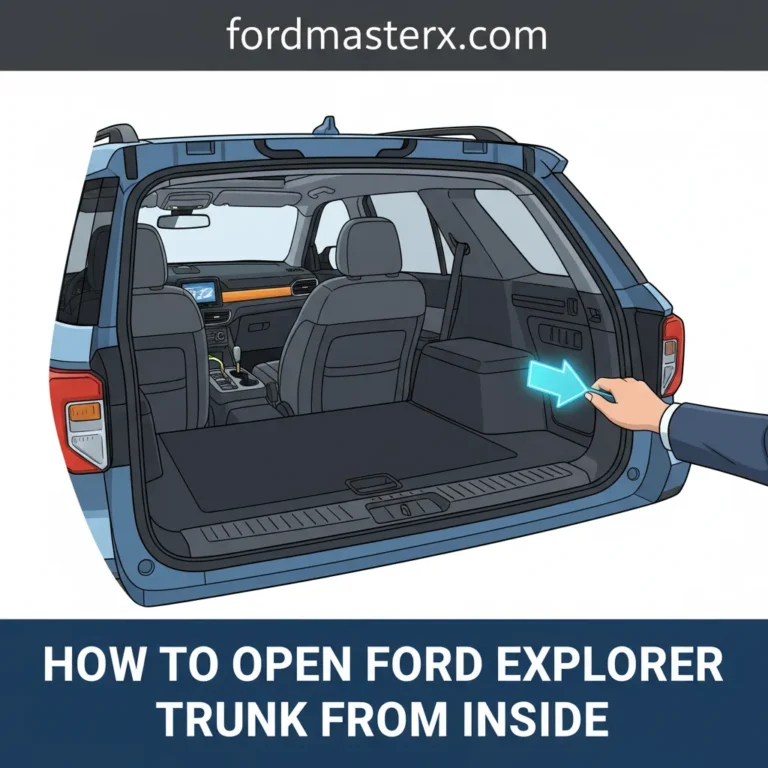 How To Open Ford Explorer Trunk From Inside: Step-By-Step Guide 2026