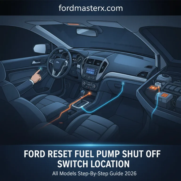 Ford Reset Fuel Pump Shut Off Switch Location: All Models Step-By-Step Guide 2026