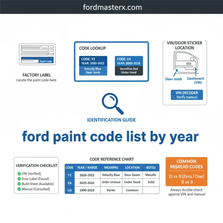 Ford Code Chart By Year: Identification Guide