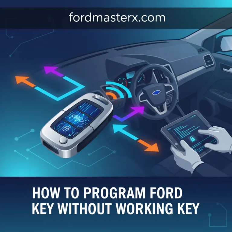 How To Program Ford Key Without Working Key: Step-By-Step Guide 2026