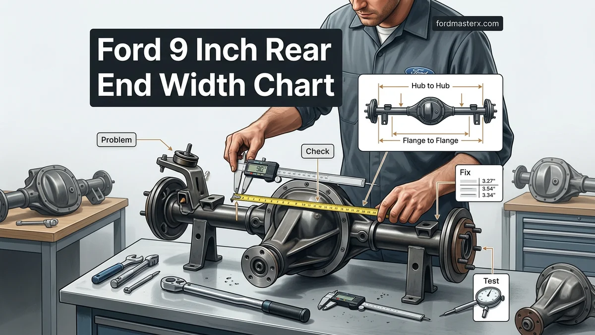 Ford 9 Inch Rear End Width Chart Ford 9 Inch Rear End Width Chart visual guide showing the main topic and key context