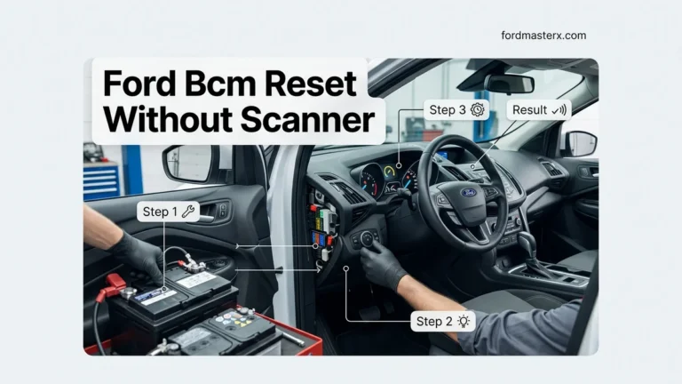 Ford BCM Reset Without Scanner Practical DIY Fixes 2026