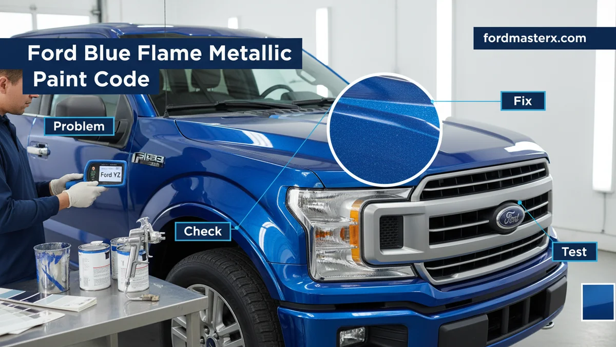Ford Blue Flame Metallic Paint Code Ford Blue Flame Metallic Paint Code visual guide showing the main topic and key context