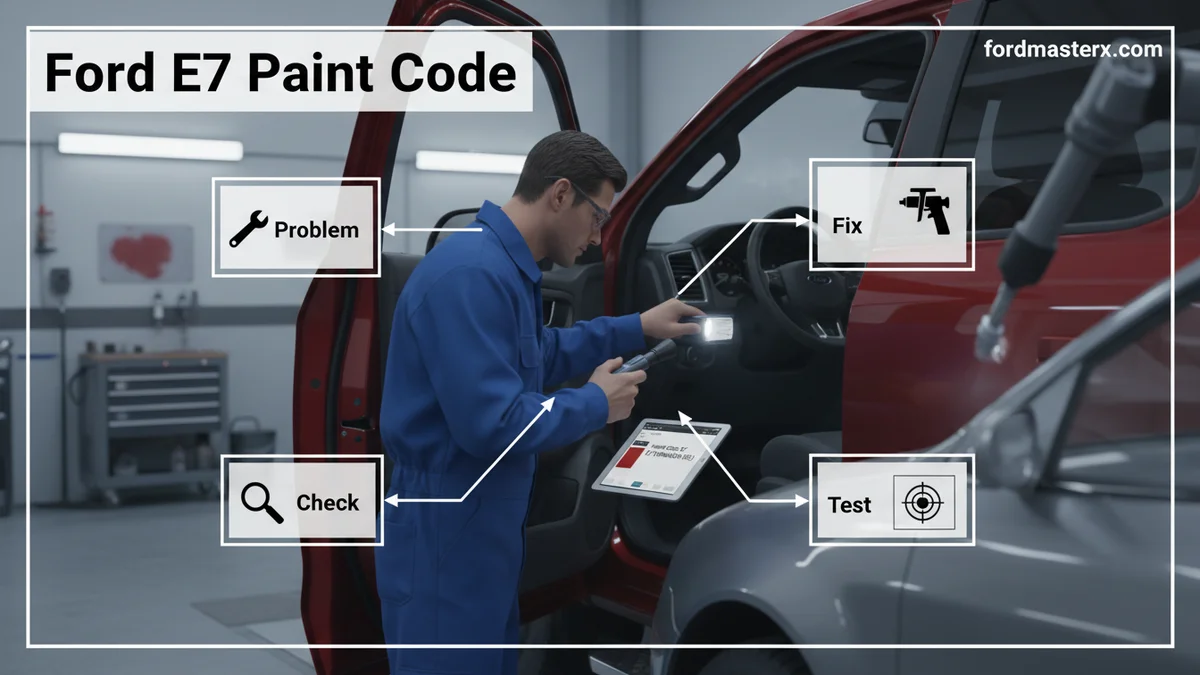ford e7 paint code featured