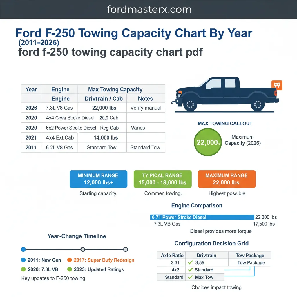 ford f-250 towing capacity chart pdf