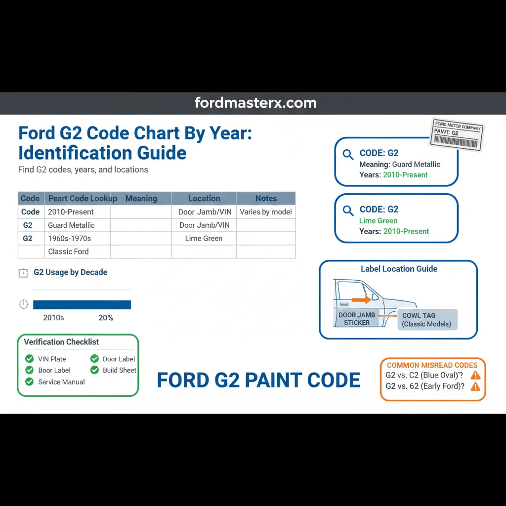 ford g2 paint code