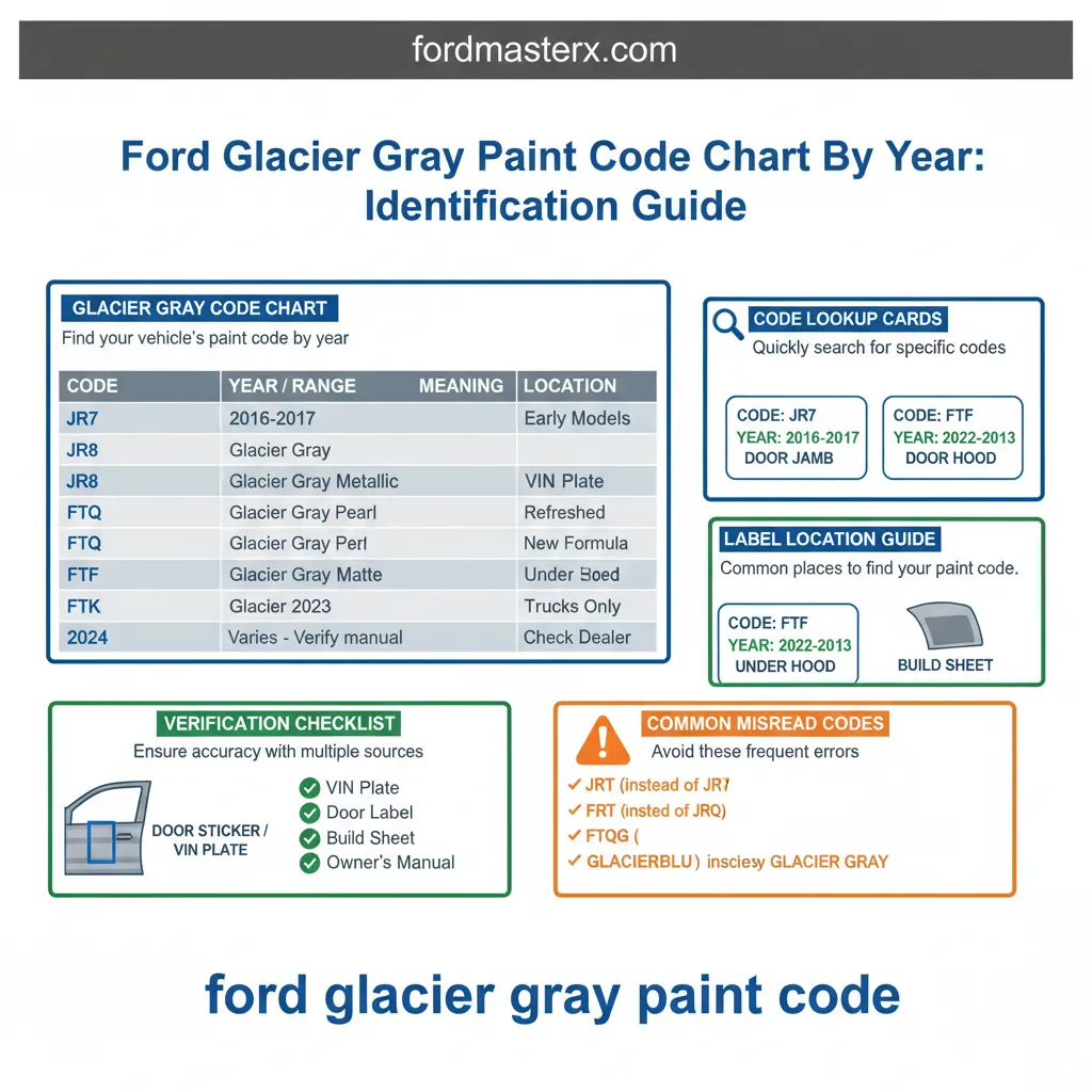 ford glacier gray paint code