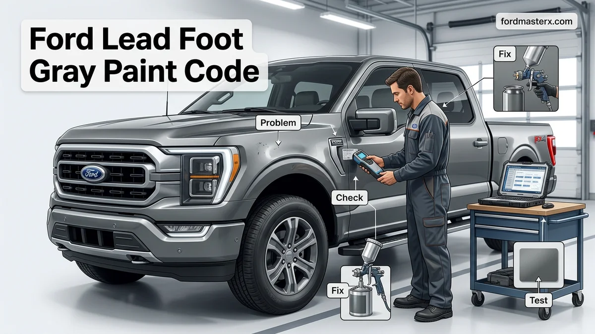 ford lead foot gray paint code featured