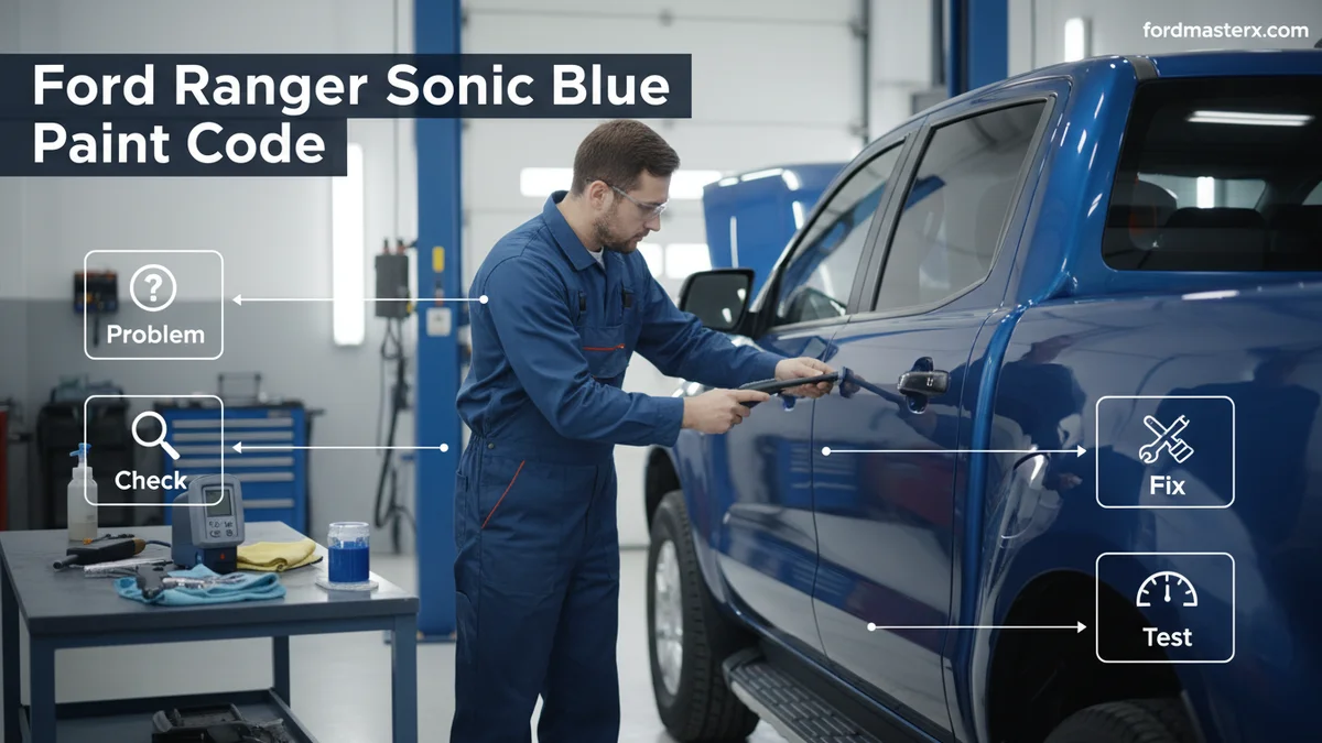 ford ranger sonic blue paint code featured