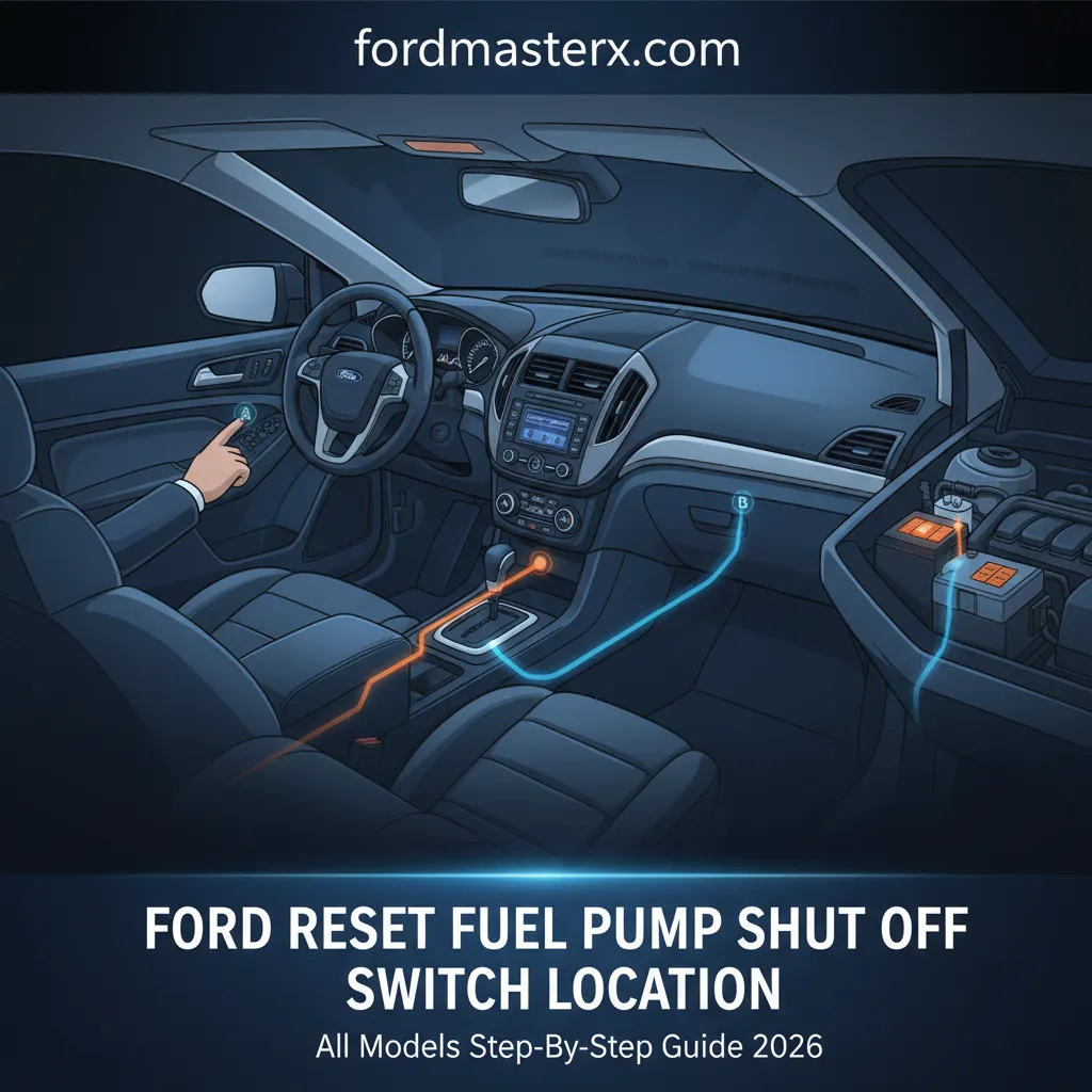 ford reset fuel pump shut off switch location