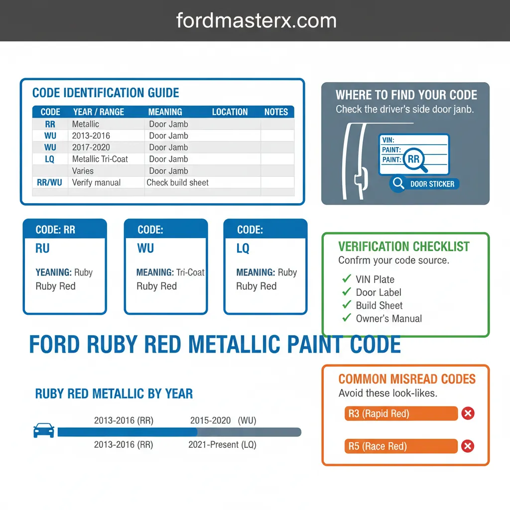 ford ruby red metallic paint code