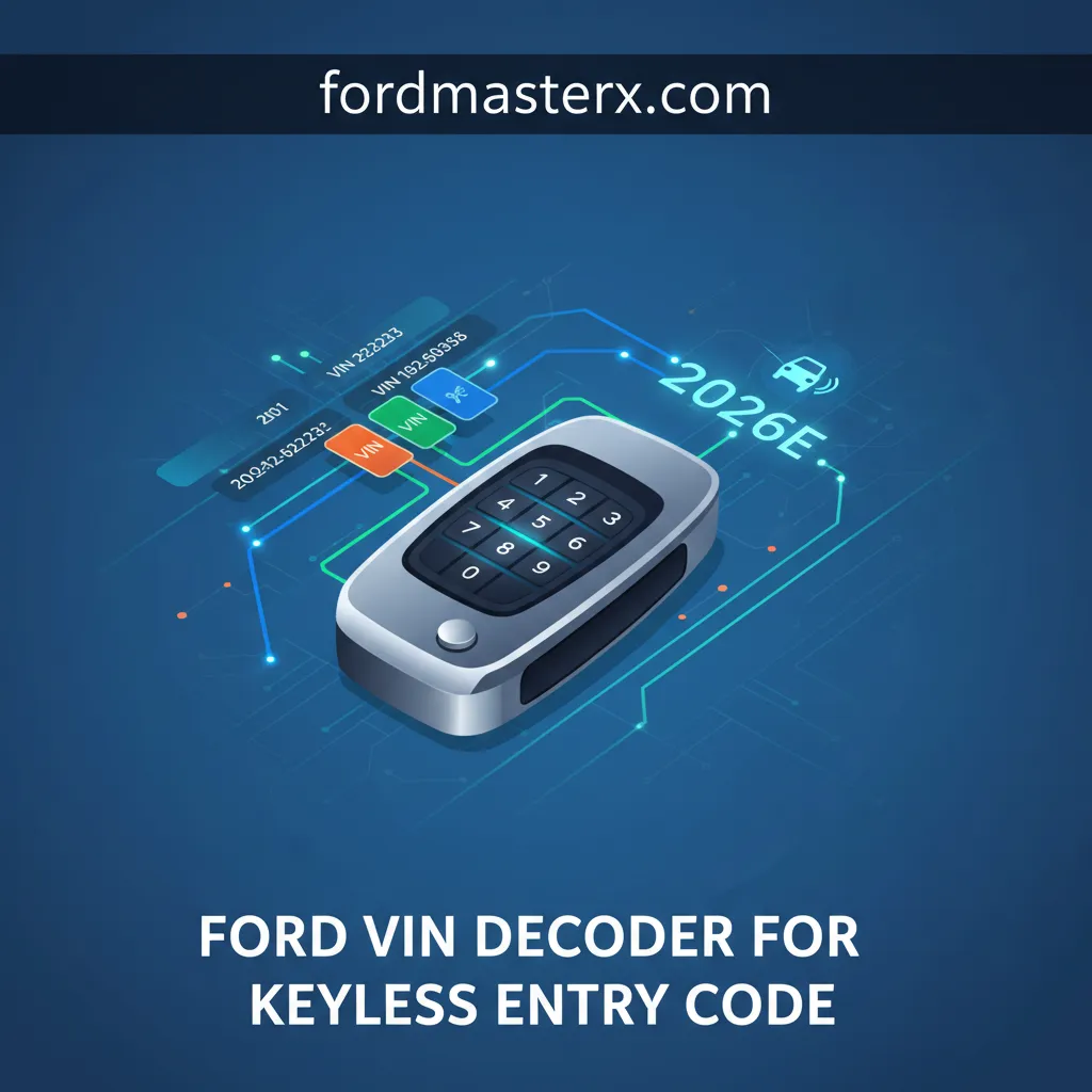 Ford VIN Decoder For Keyless Entry Code: Complete Guide 2026 2 ford vin decoder for keyless entry code