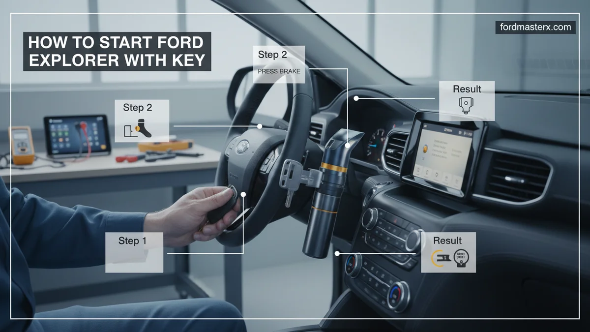 how to start ford explorer with key featured