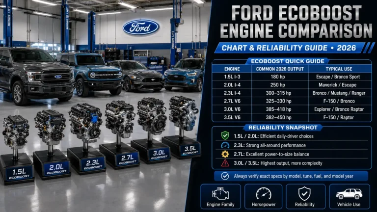 Ford EcoBoost Engine Comparison Chart and Reliability Guide 2026