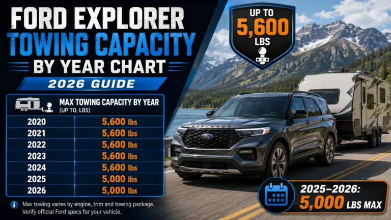 Ford Explorer Towing Capacity By Year Chart