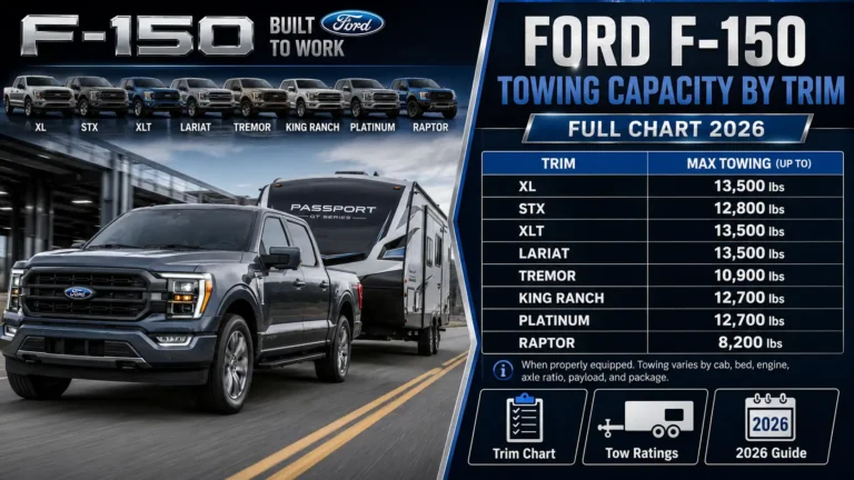 Ford F-150 Towing Capacity by Trim: Full Chart 2026