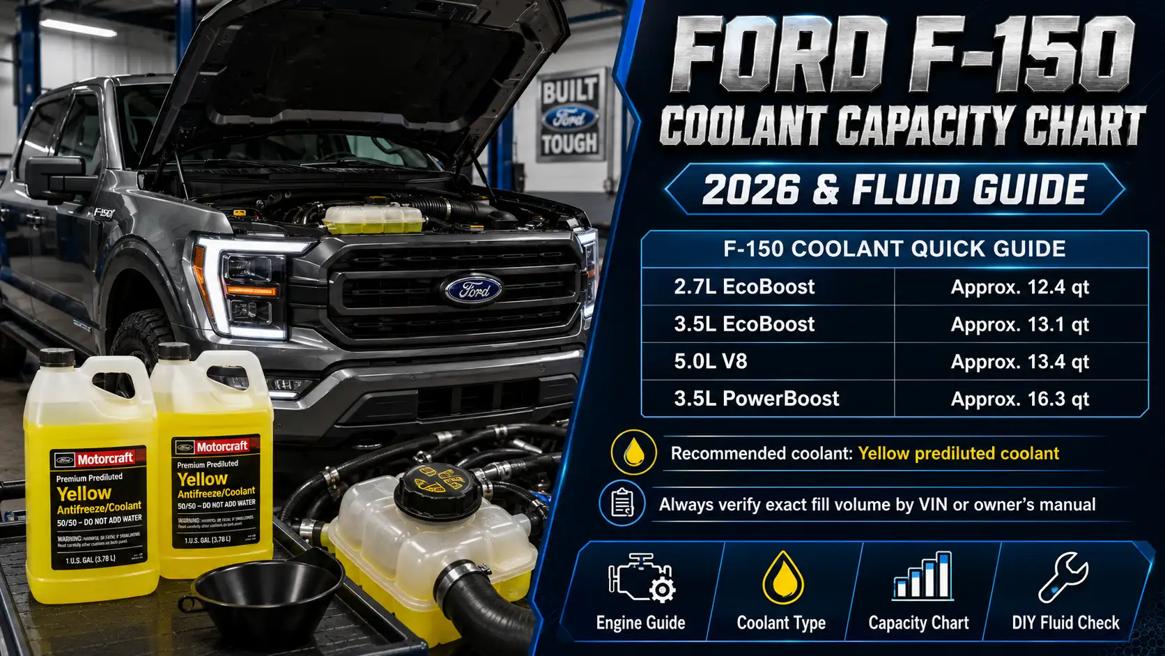 Ford F150 Coolant Capacity Chart