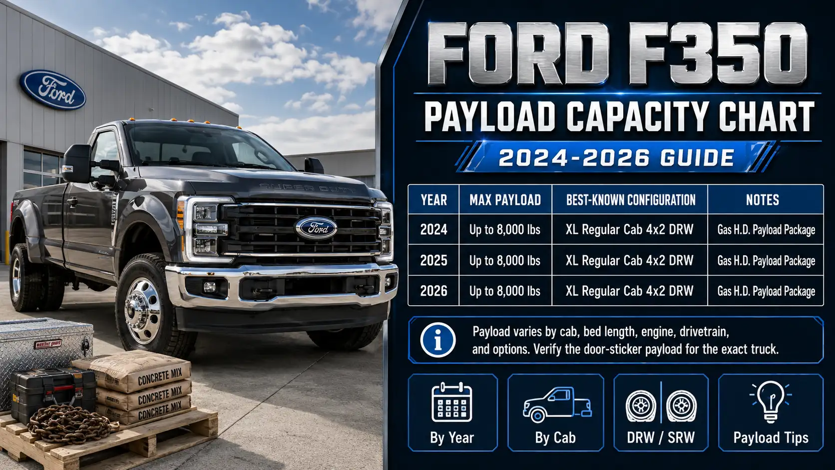 Ford F350 Payload Capacity Chart
