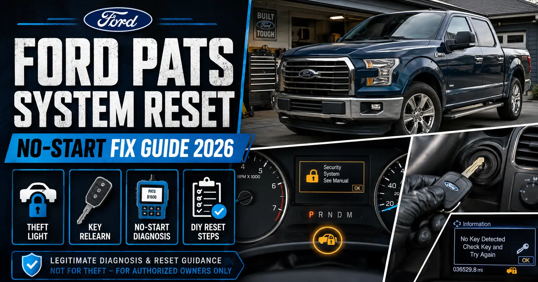 Ford PATS System Reset and No-Start Fix