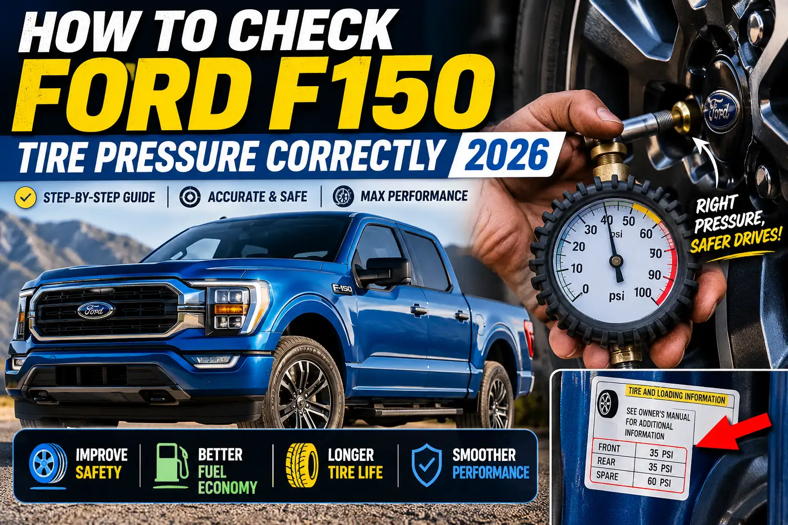 How To Check Ford F150 Tire Pressure Correctly 2026