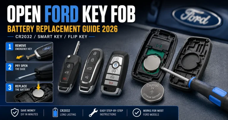 How to Open Ford Key Fob -- Battery Replacement Guide 2026