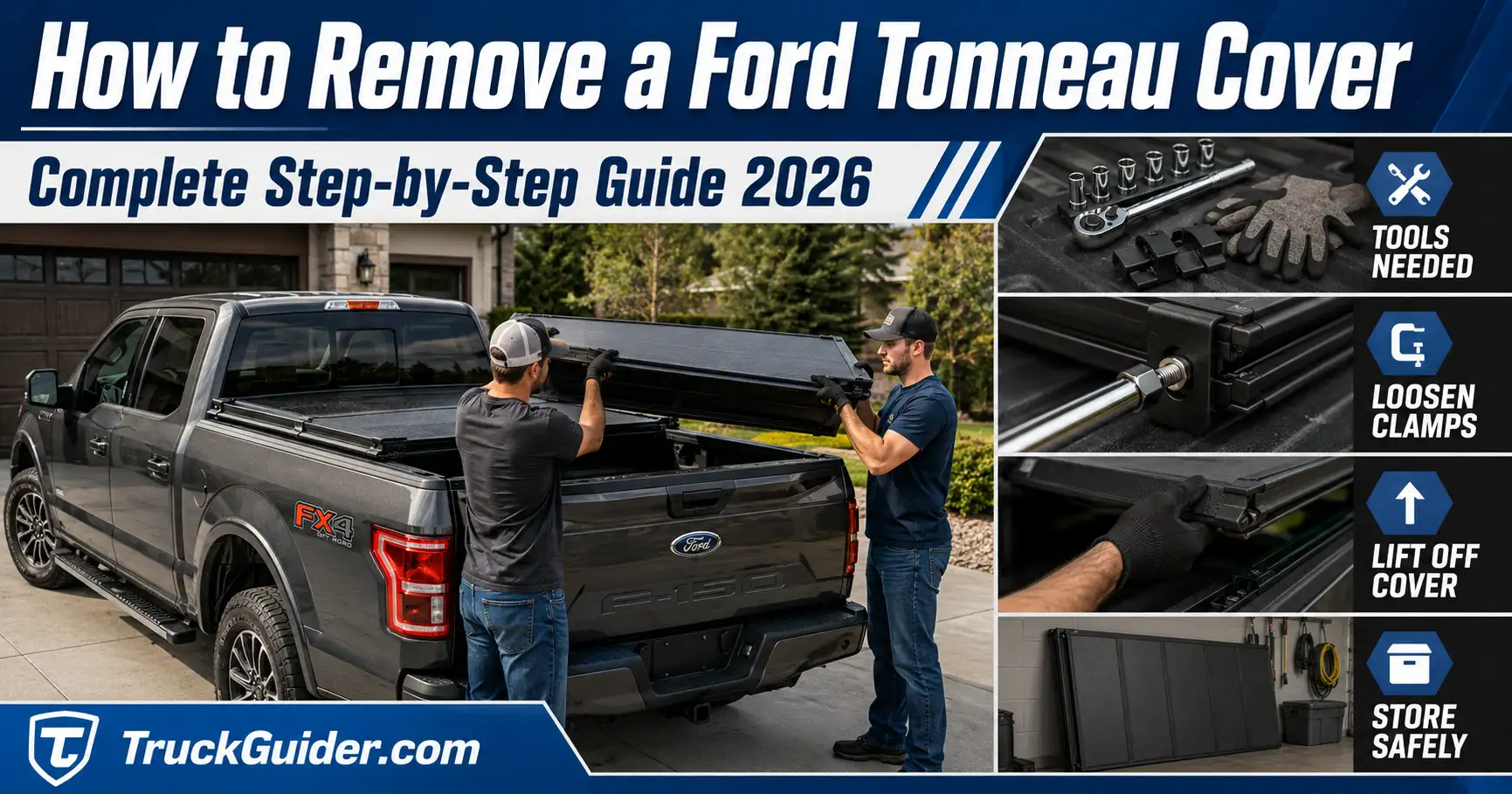 How to Remove a Ford Tonneau Cover