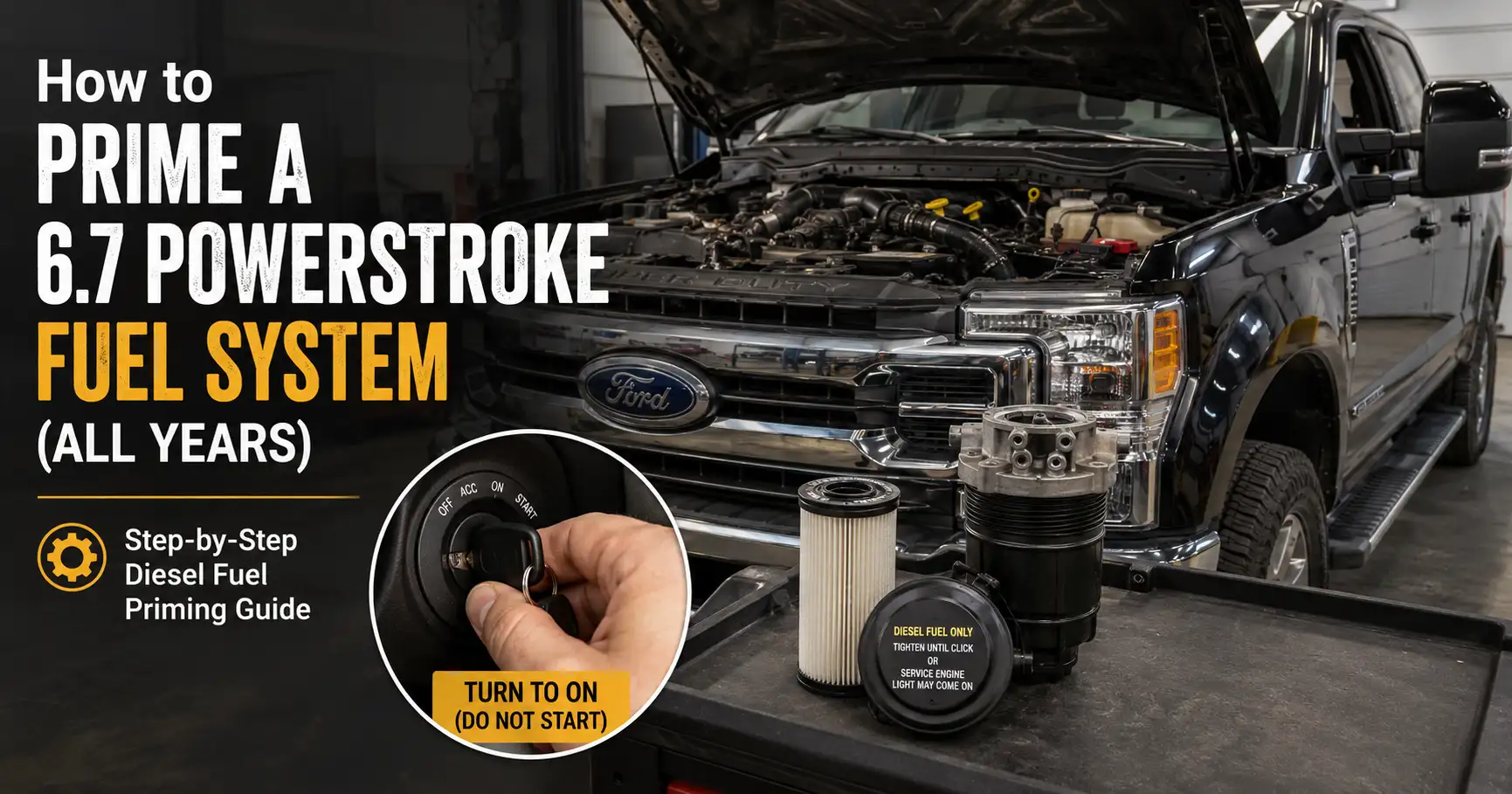 how to prime ford 6.7 powerstroke fuel system