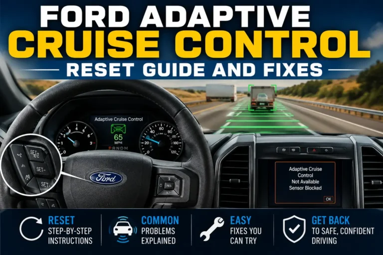 how to reset ford adaptive cruise control
