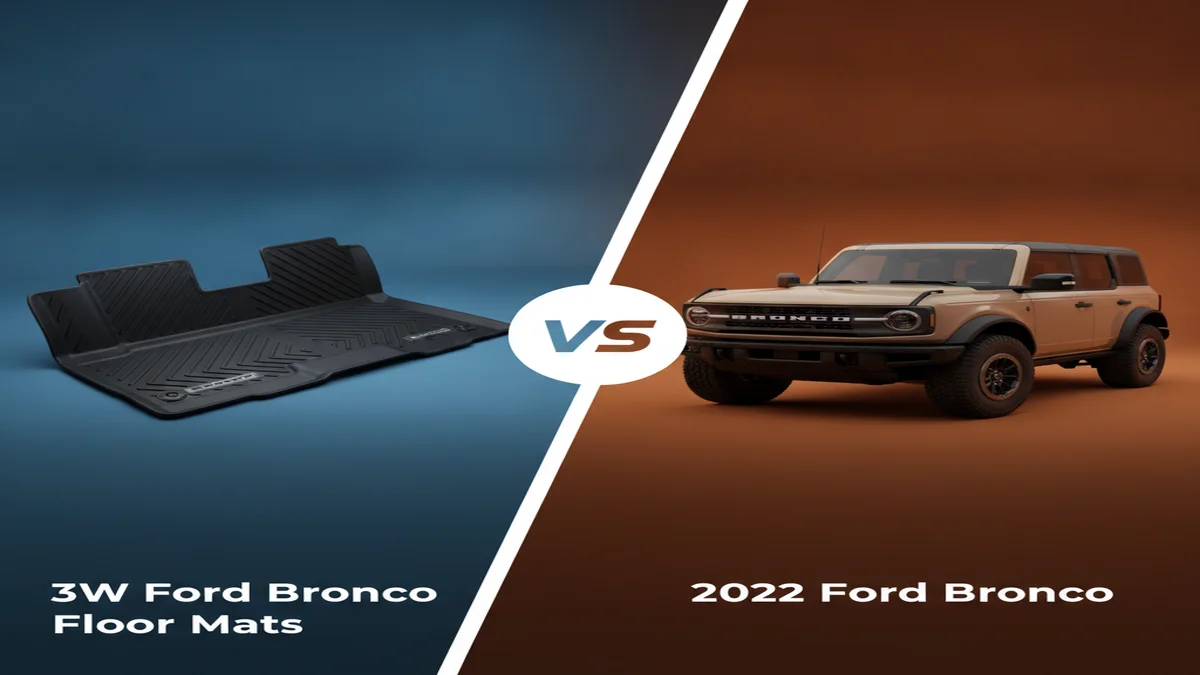 3w Ford Bronco Floor Mats vs 2022: 2026 Full Comparison 2 3W Ford Bronco Floor Mats vs 2022 Ford Bronco comparison